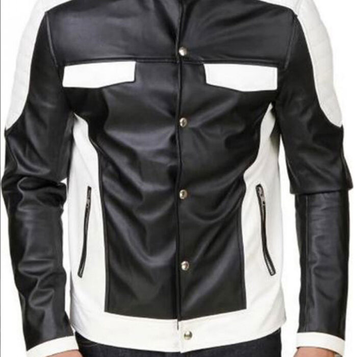 Men White B3 Pilot Leather Jacket