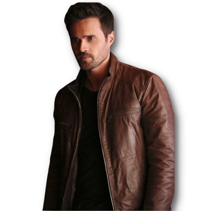 Agents of Shield S02 Brett Dalton Brown Leather Jacket