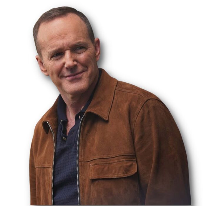 Clark Gregg Agents Of Shield Brown Leather Jacket