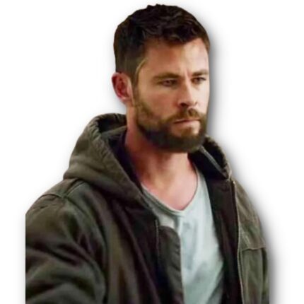 Avengers Endgame Chris Hemsworth Thor Grey Cotton Hooded Jacket