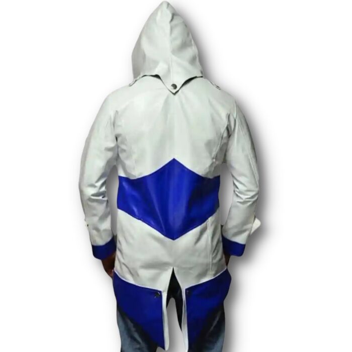assassin's creed white and blue hoodie