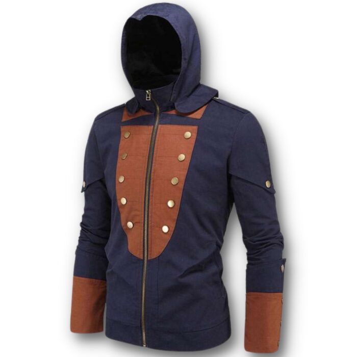Arno Assassins Creed Unity Blue Trench Coat
