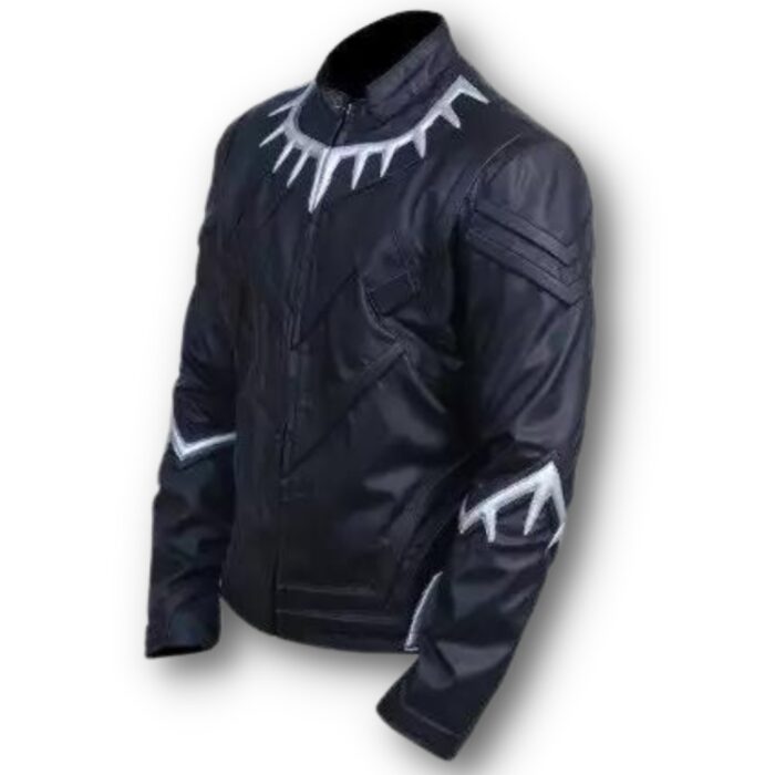 Avengers Movie Series Black Panther Black Leather Jacket