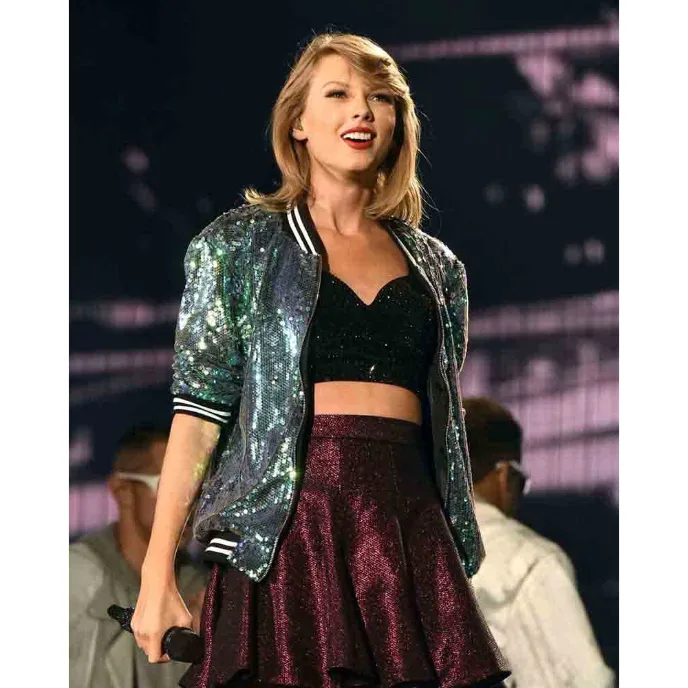 Taylor Swift’s Green Sequin Bomber Jacket