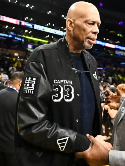 NBA Kareem Abdul-Jabbar Captain Letterman Jacket