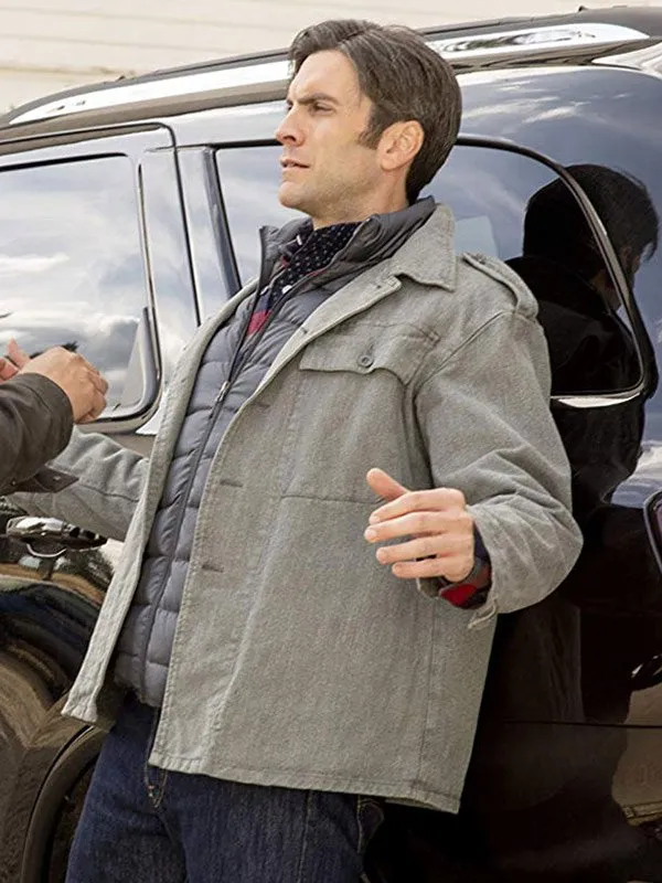 Yellowstone S02 Jamie Dutton Grey Cotton Jacket