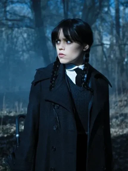 wednesday addams trench coat